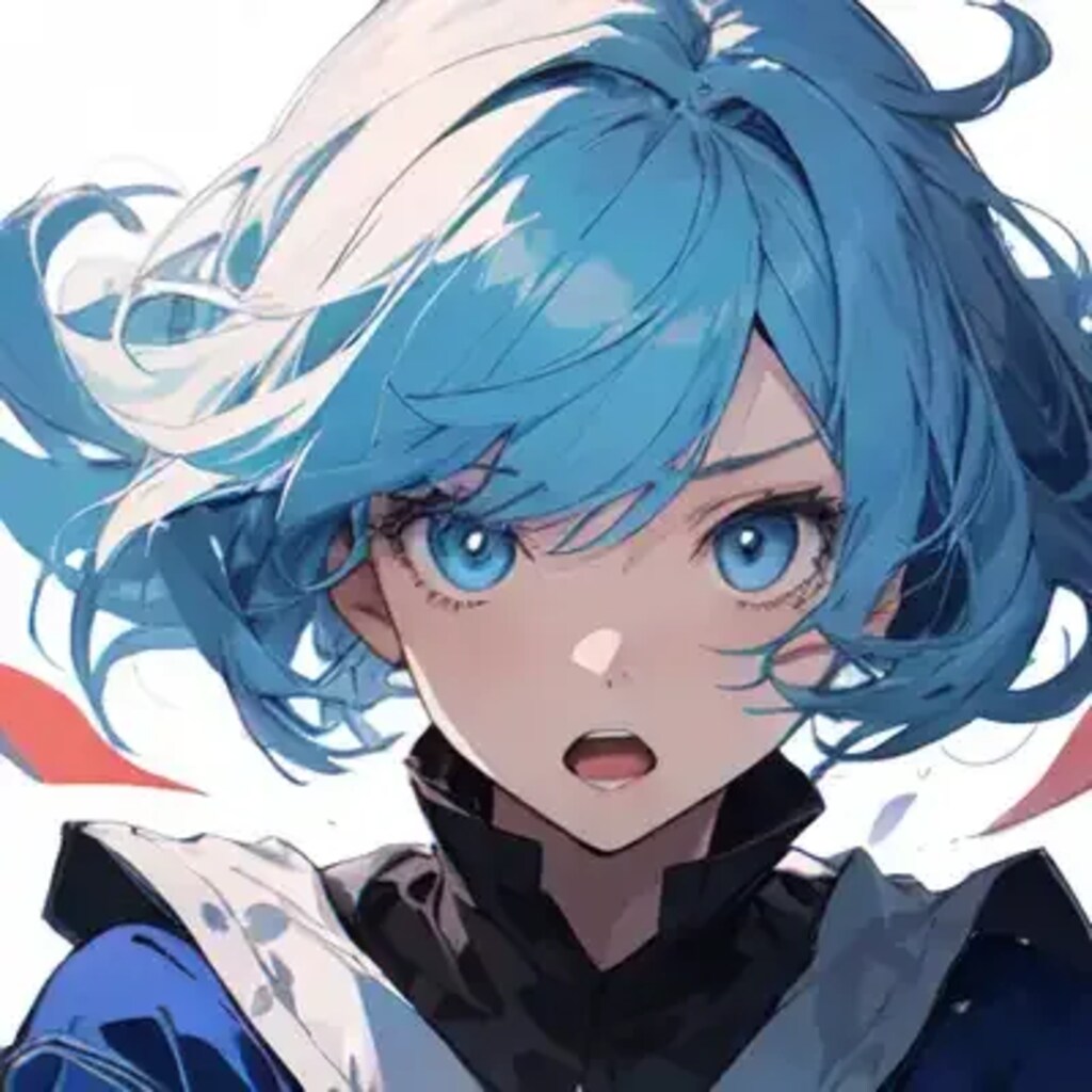 訴える青髪四姉妹三女アレン