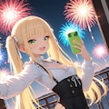 玲華お嬢様と花火🎆 5枚目