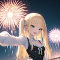 玲華お嬢様と花火🎆 2枚目