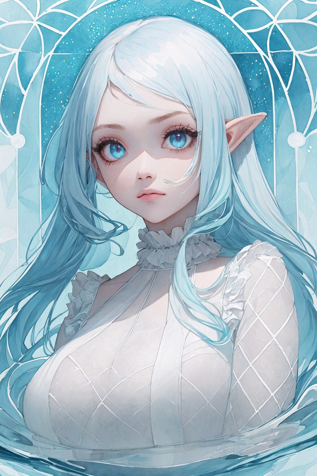青いエルフさん
