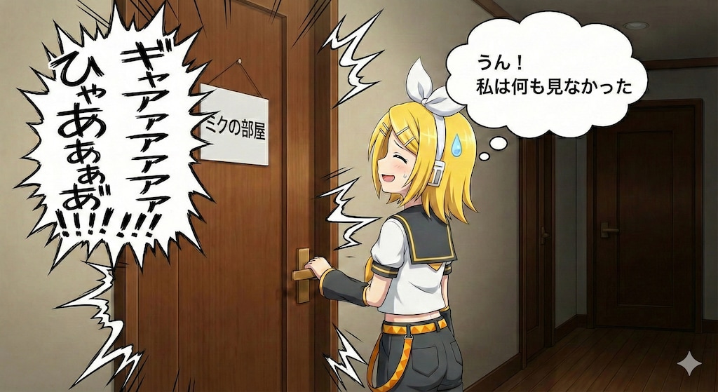 見てしまったリンさん😱