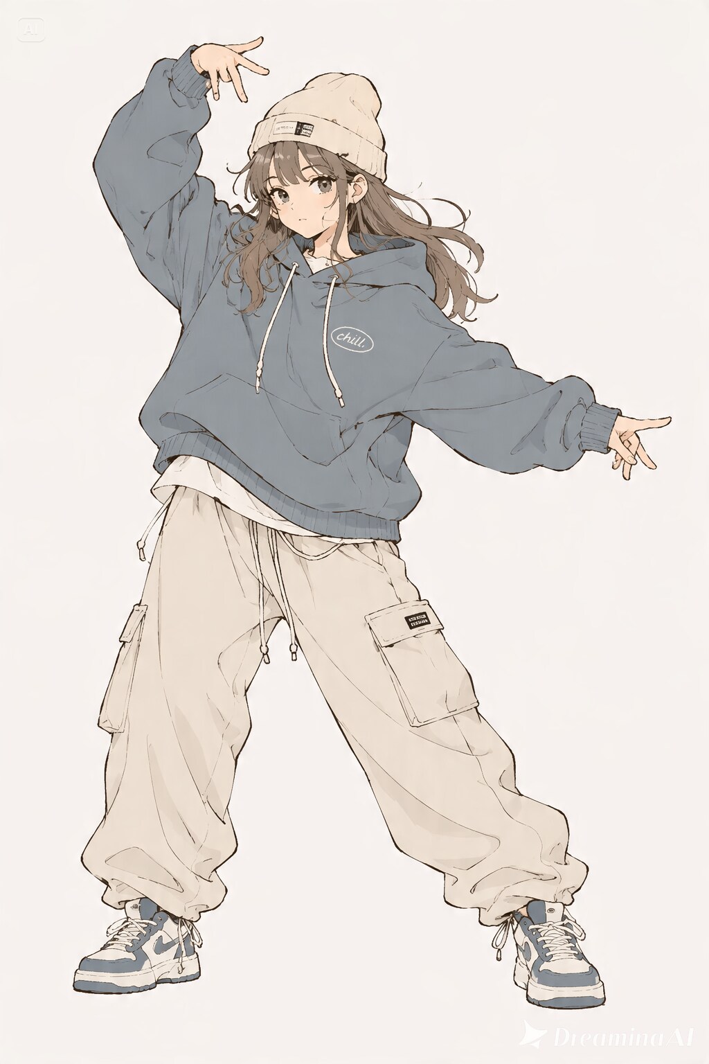 フラットカラーと手描き風？ | の人気AIイラスト・グラビア