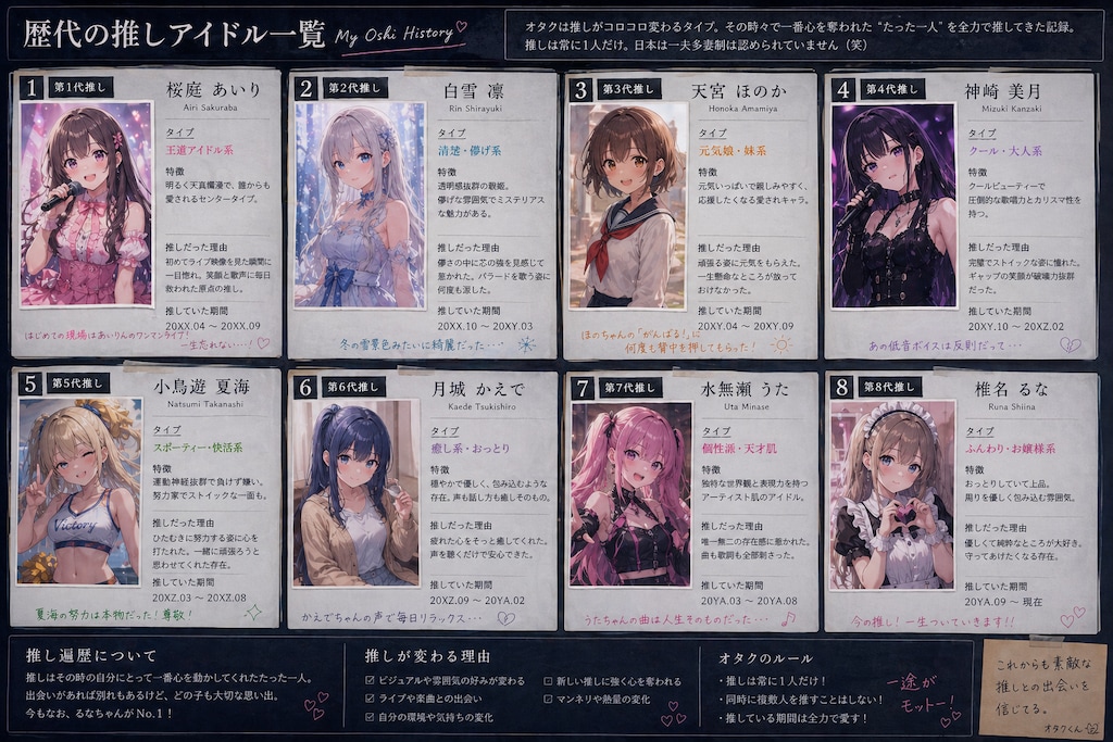 ヲタク部屋設定資料集
