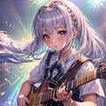 ギターを演奏する少女 5枚目