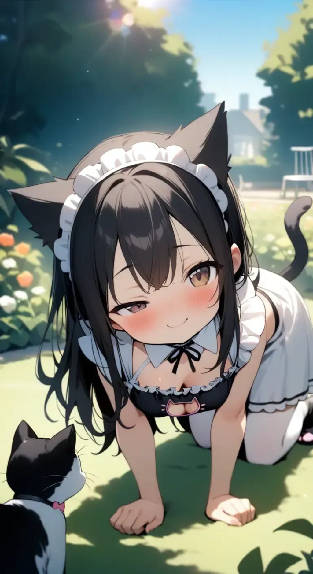 猫と猫メイド少女