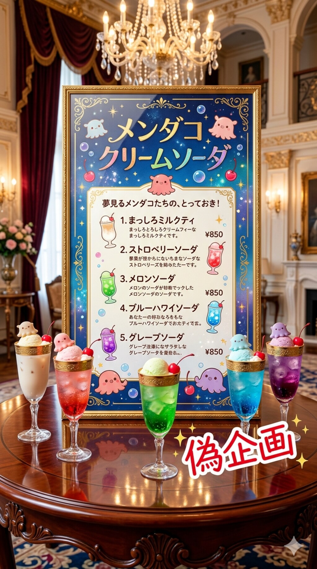 メンダコクリームソーダ