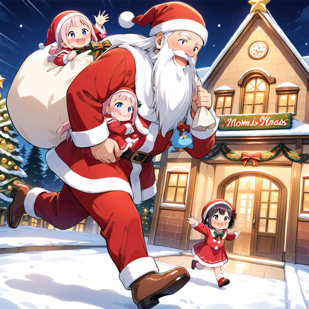 誘拐？【ちびサンタちゃん】 | の人気AIイラスト・グラビア