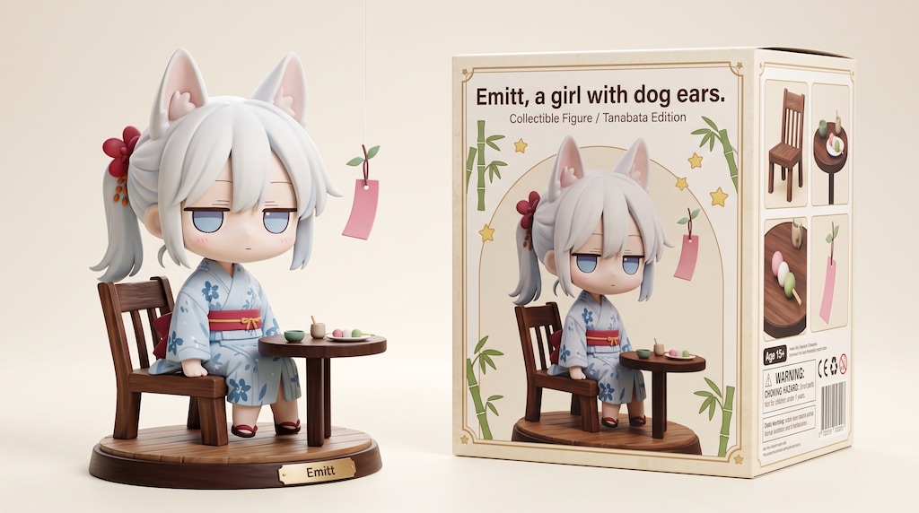うちのこ七夕フィギュア