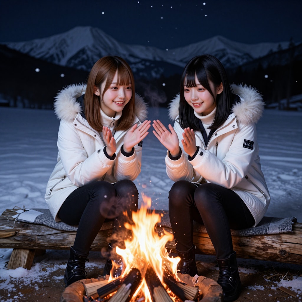 冬のふもとっぱら🏕️