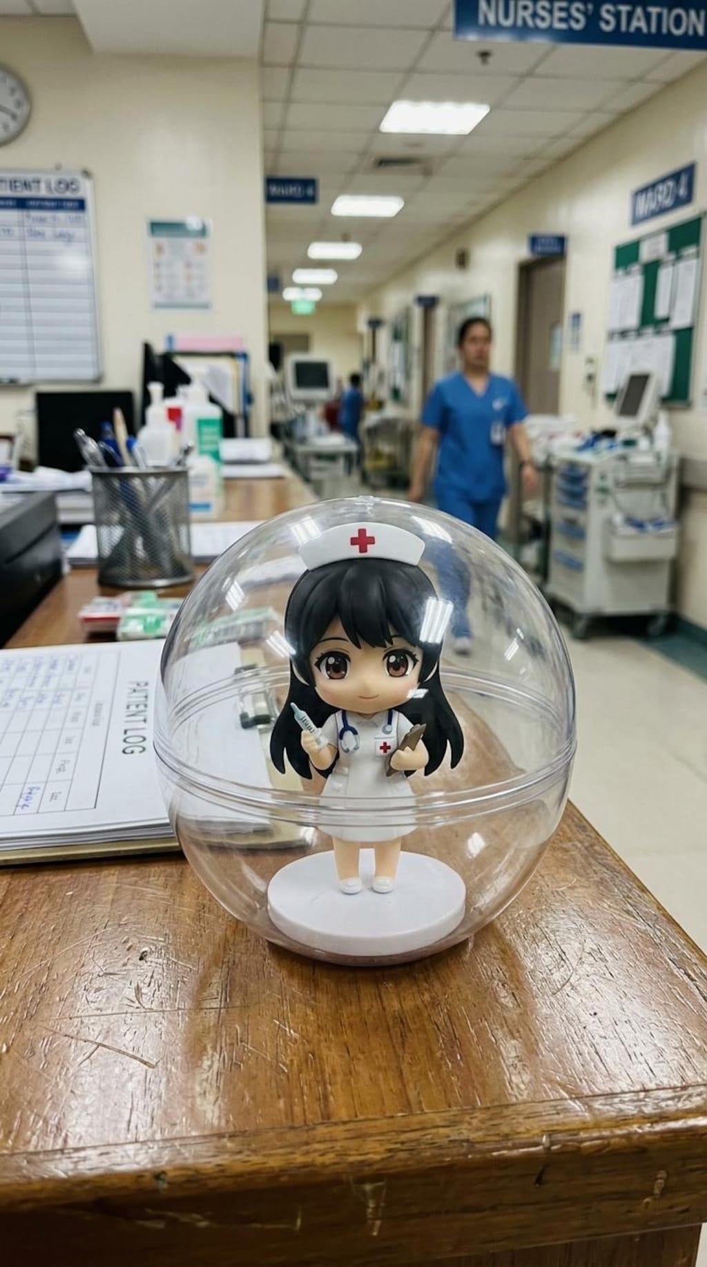 ナース服姿のSeedreamちゃんをカプセルに入れたよ