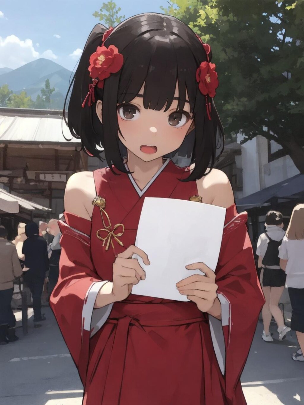 赤い服
