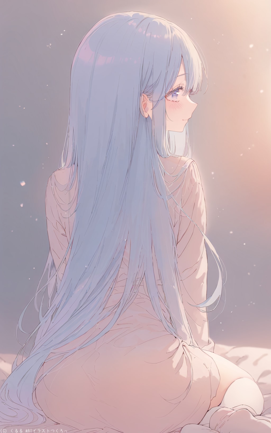 R18過去作品『裸ソックス』を温かみのある少女マンガテイストのイラストへと変化させます❗️⑨