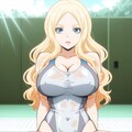 ビッチ先生×競泳水着 2枚目