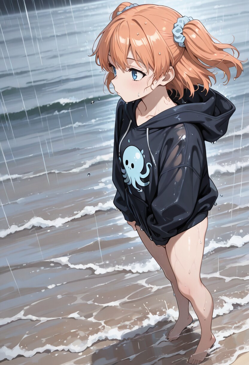 めんちゃん 降雨の海にて その2