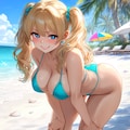 誘ってるツインテールちゃん（青） 3枚目