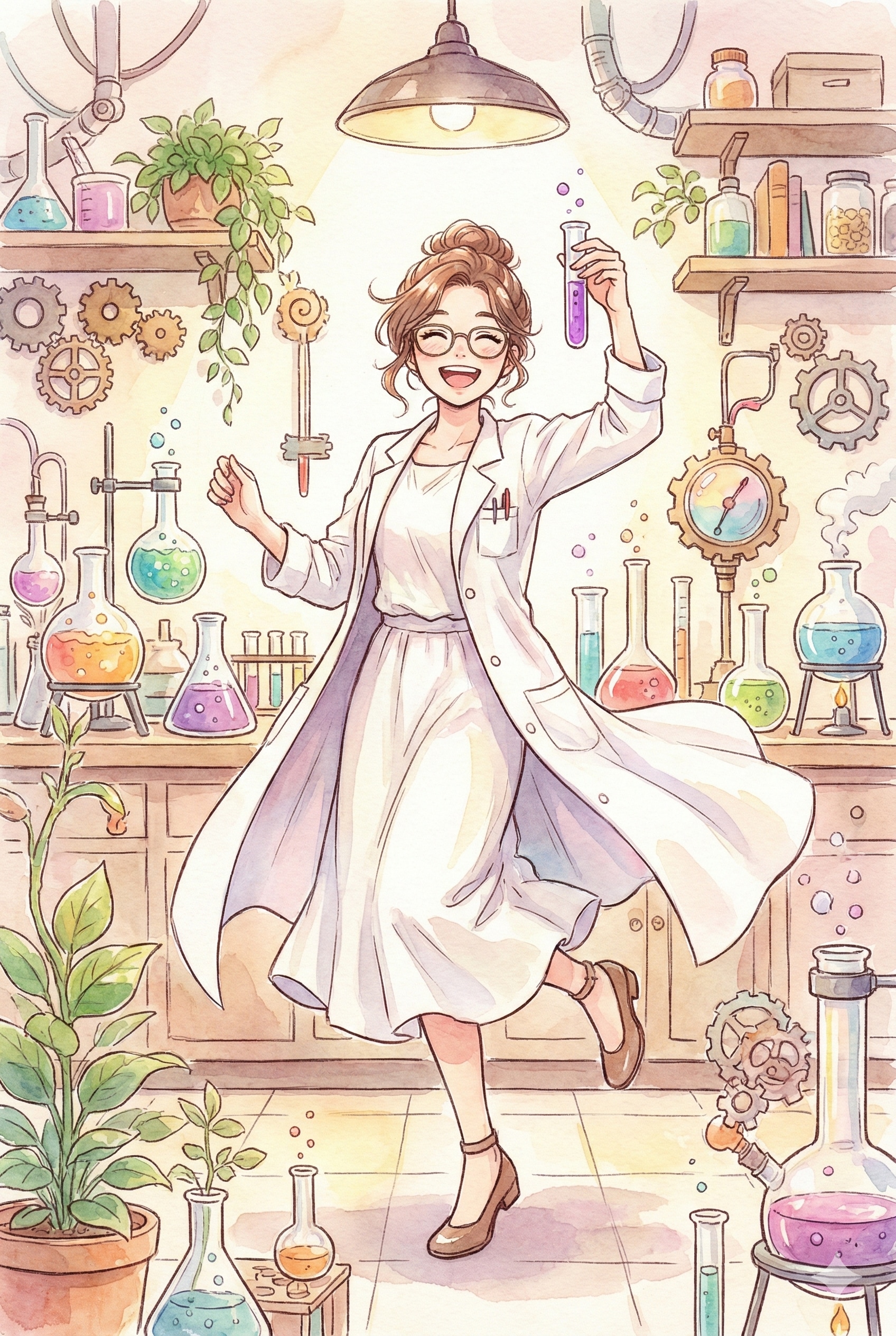 かわいい科学者さん🐰（gemini） | の人気AIイラスト・グラビア