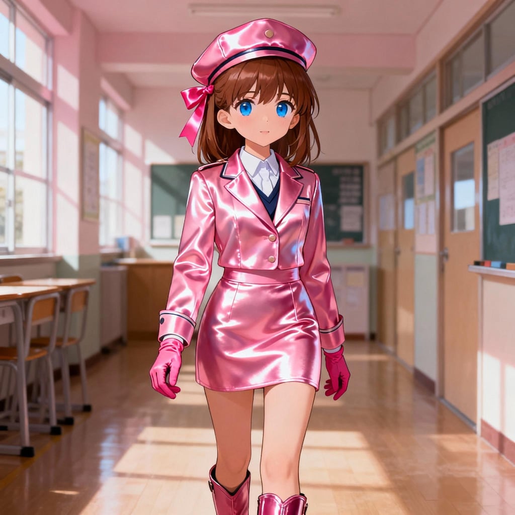 艶々制服風コスチュームガール