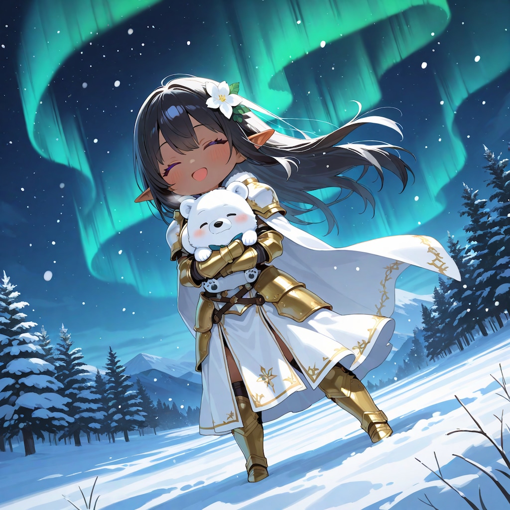 オーロラ綺麗ですわ