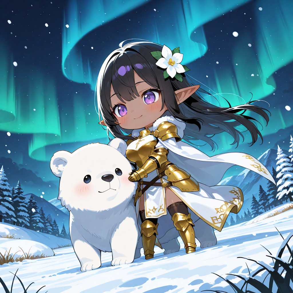 オーロラ綺麗ですわ