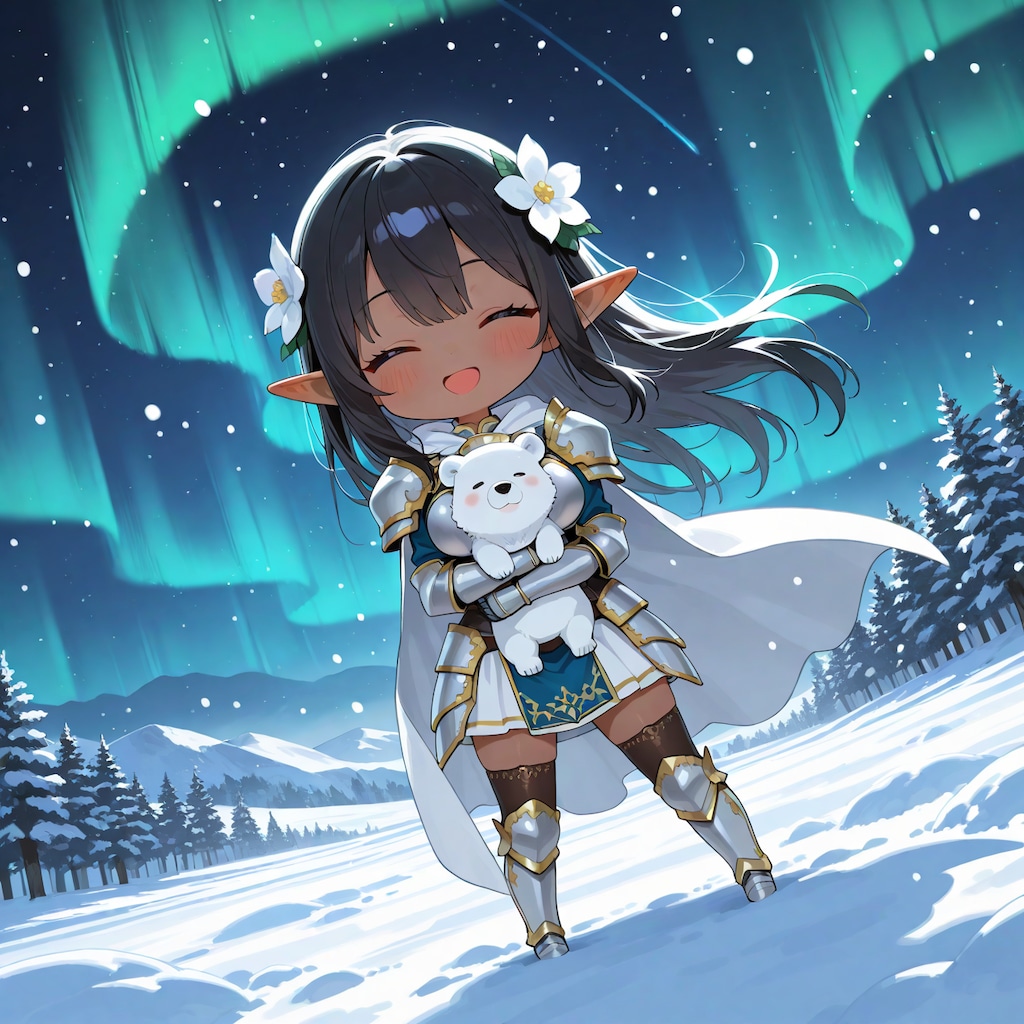 オーロラ綺麗ですわ