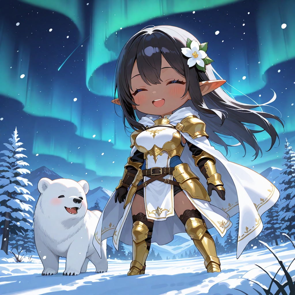 オーロラ綺麗ですわ