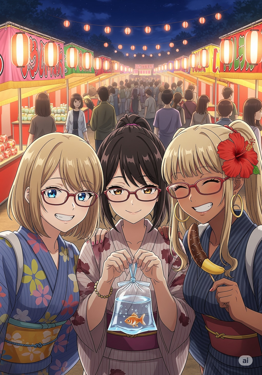 玉那覇姉妹＋おかっぱさん