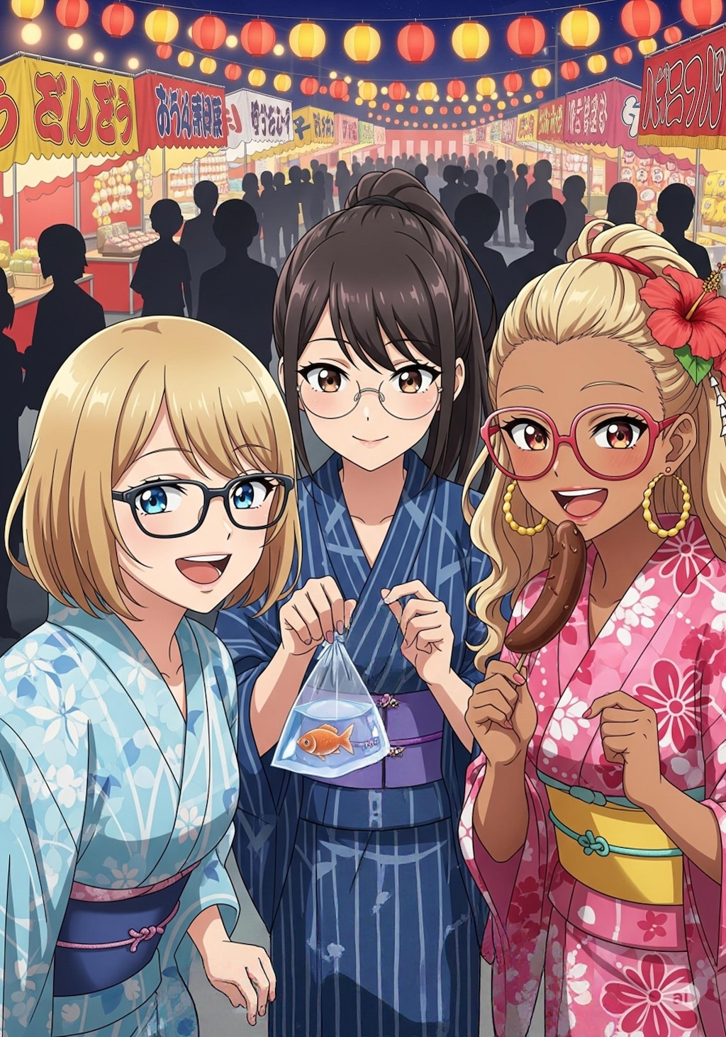 玉那覇姉妹＋おかっぱさん