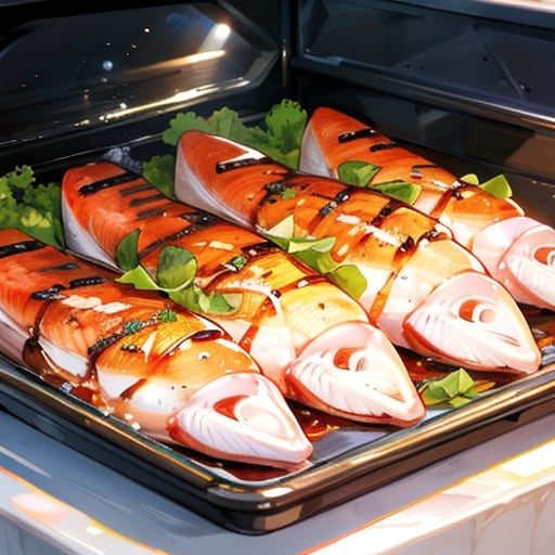 魚をオーブンで