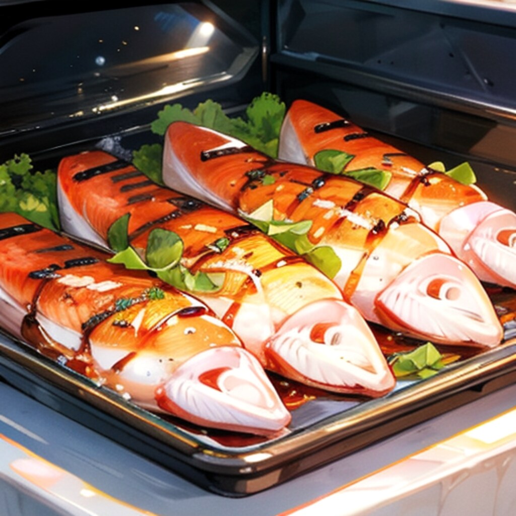 魚をオーブンで