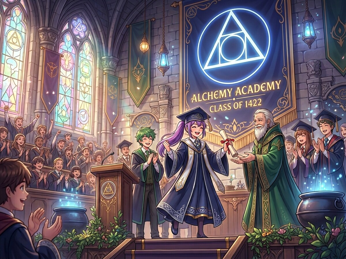 錬金術アカデミーの卒業式 | の人気AIイラスト・グラビア