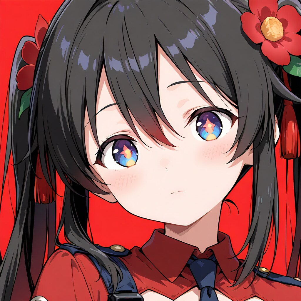 チャイナ服と警察官制服のコラボ