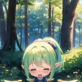 泣いているポニーテールのエルフ 3枚目
