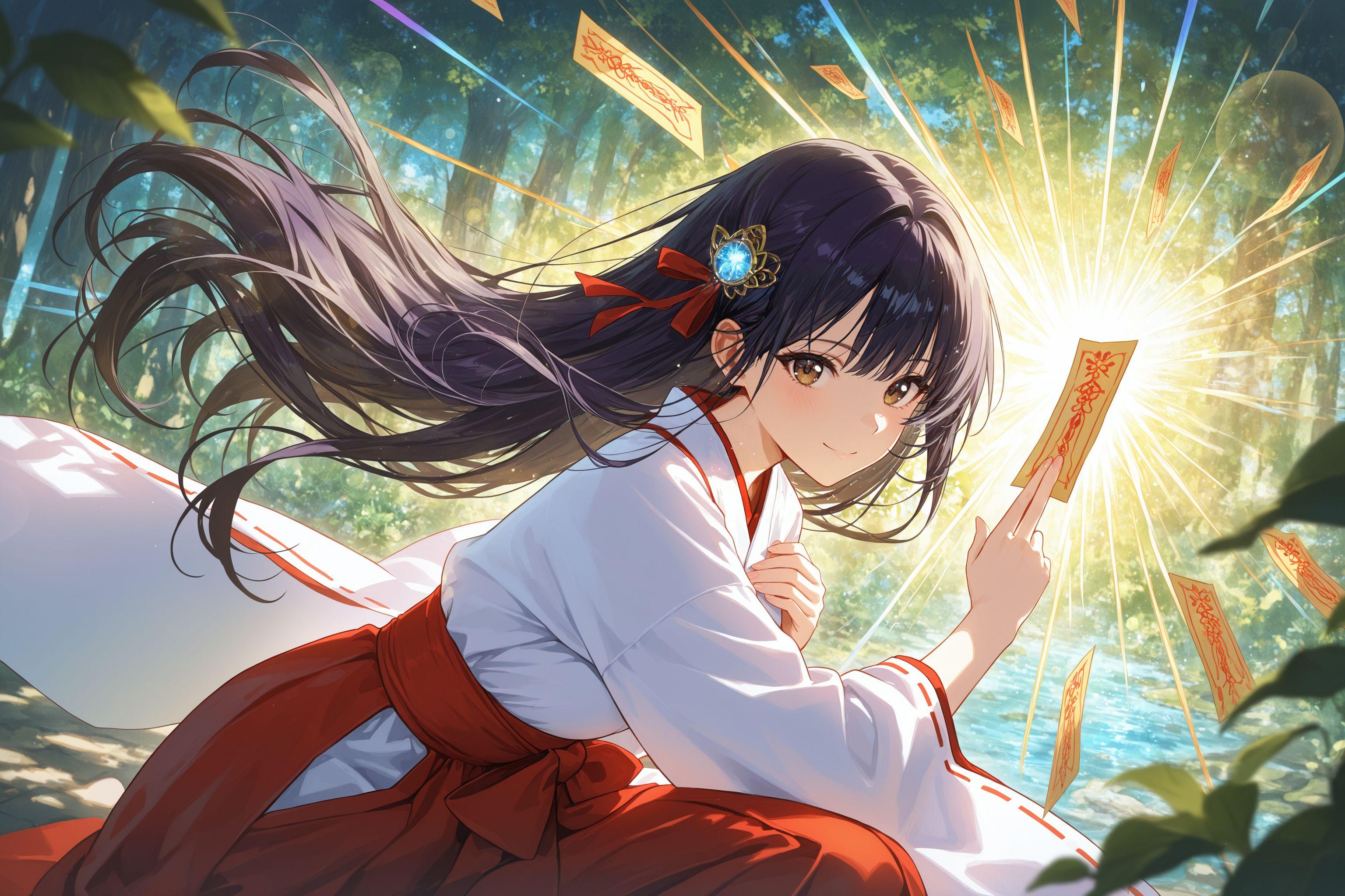 異世界神社の巫女さん | の人気AIイラスト・グラビア