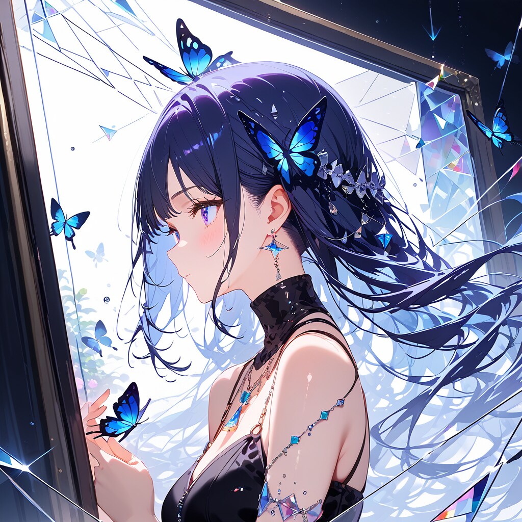 Glass & Butterflies | の人気AIイラスト・グラビア