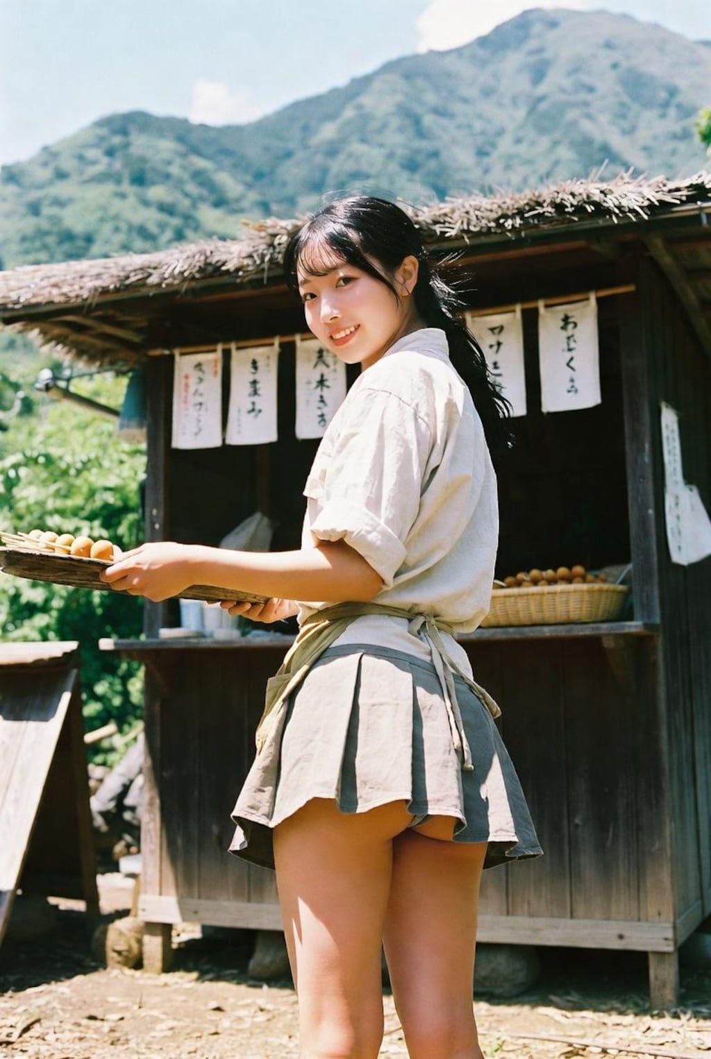 団子屋パンチラ