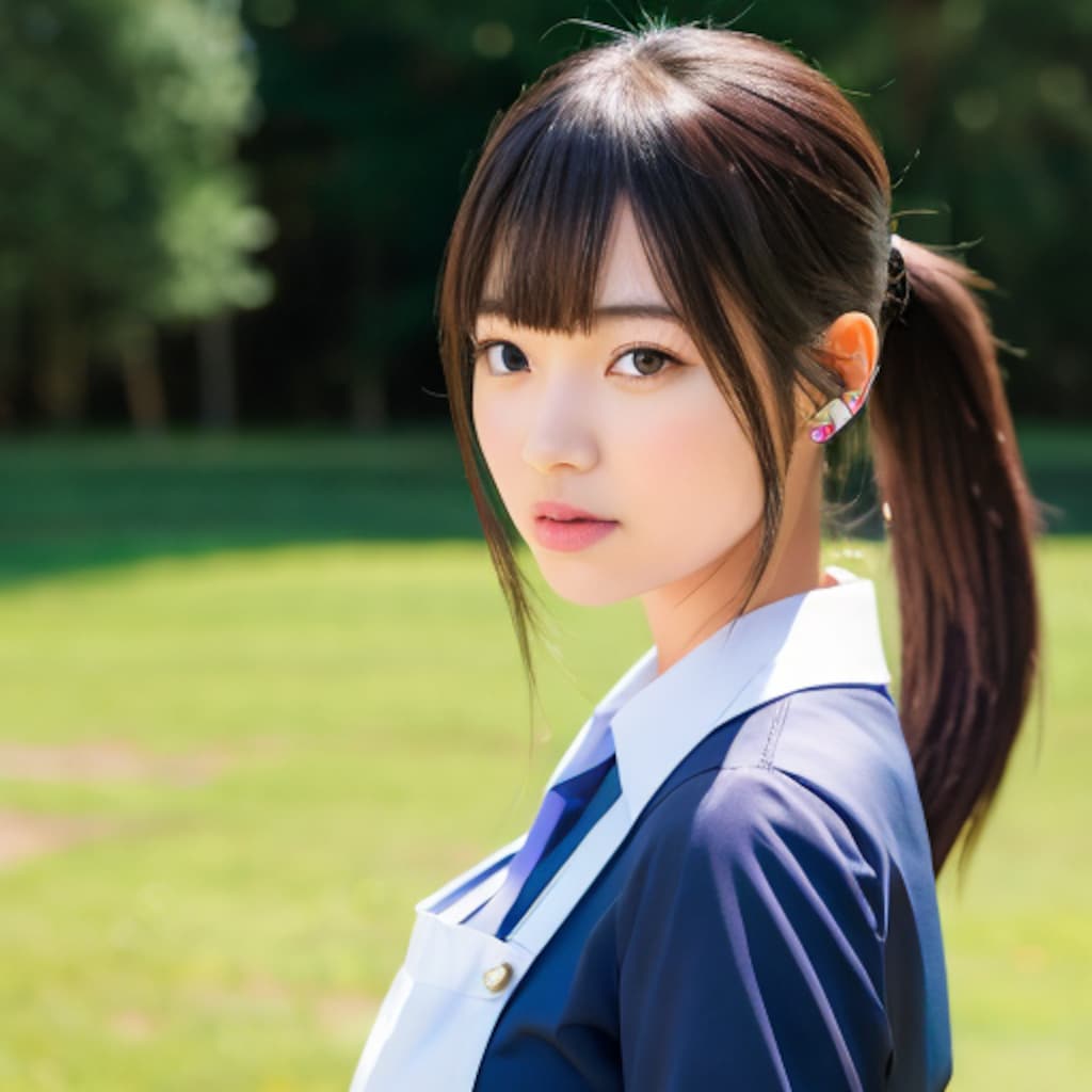 制服の美女