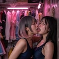 【動画有り】イメクラで3Pした時に基本プレイには含まれないレズプレイしてくれた 3枚目