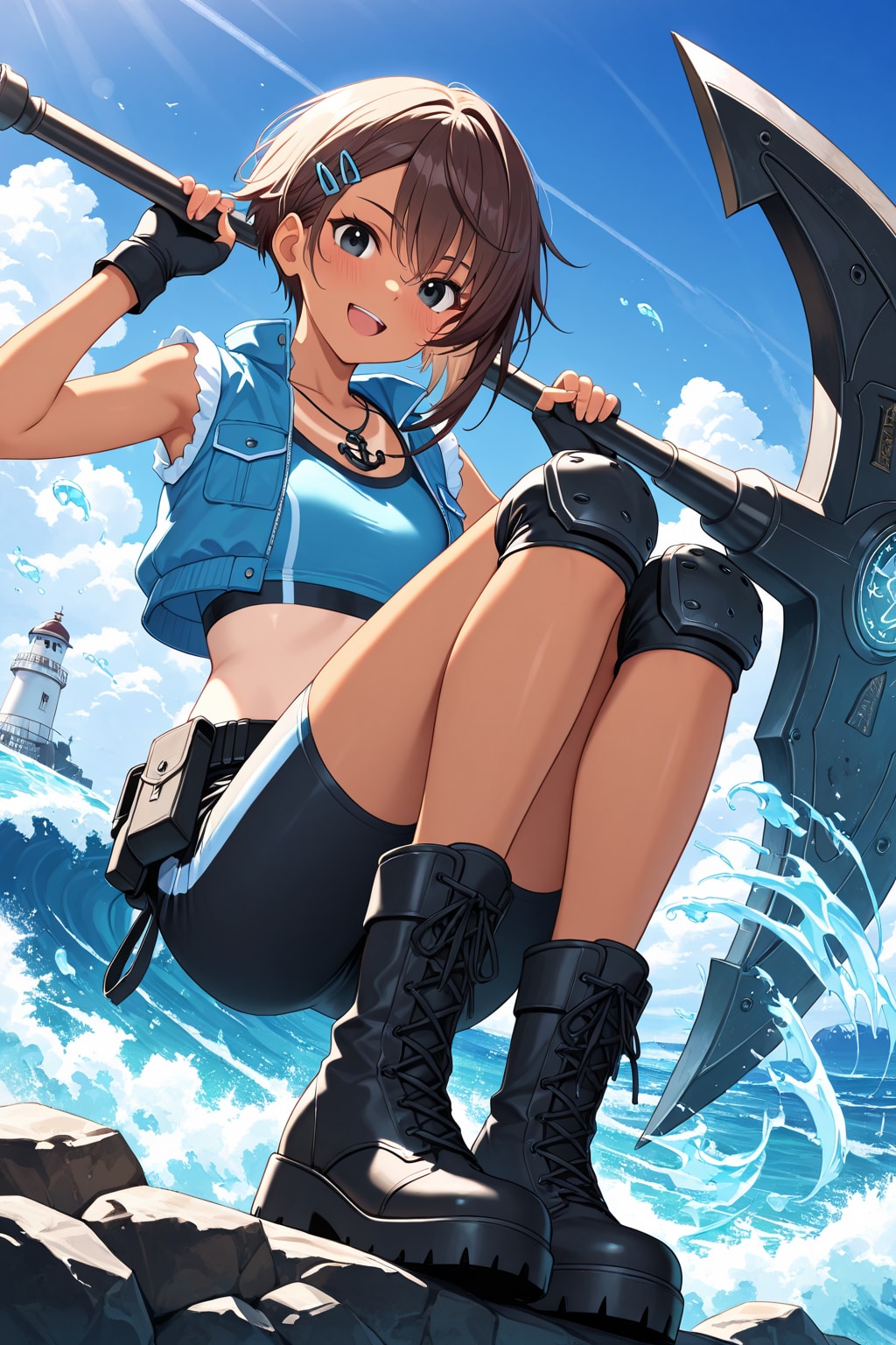 湊の巨大武器