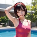 イーヨ@ピンク系水着 3枚目