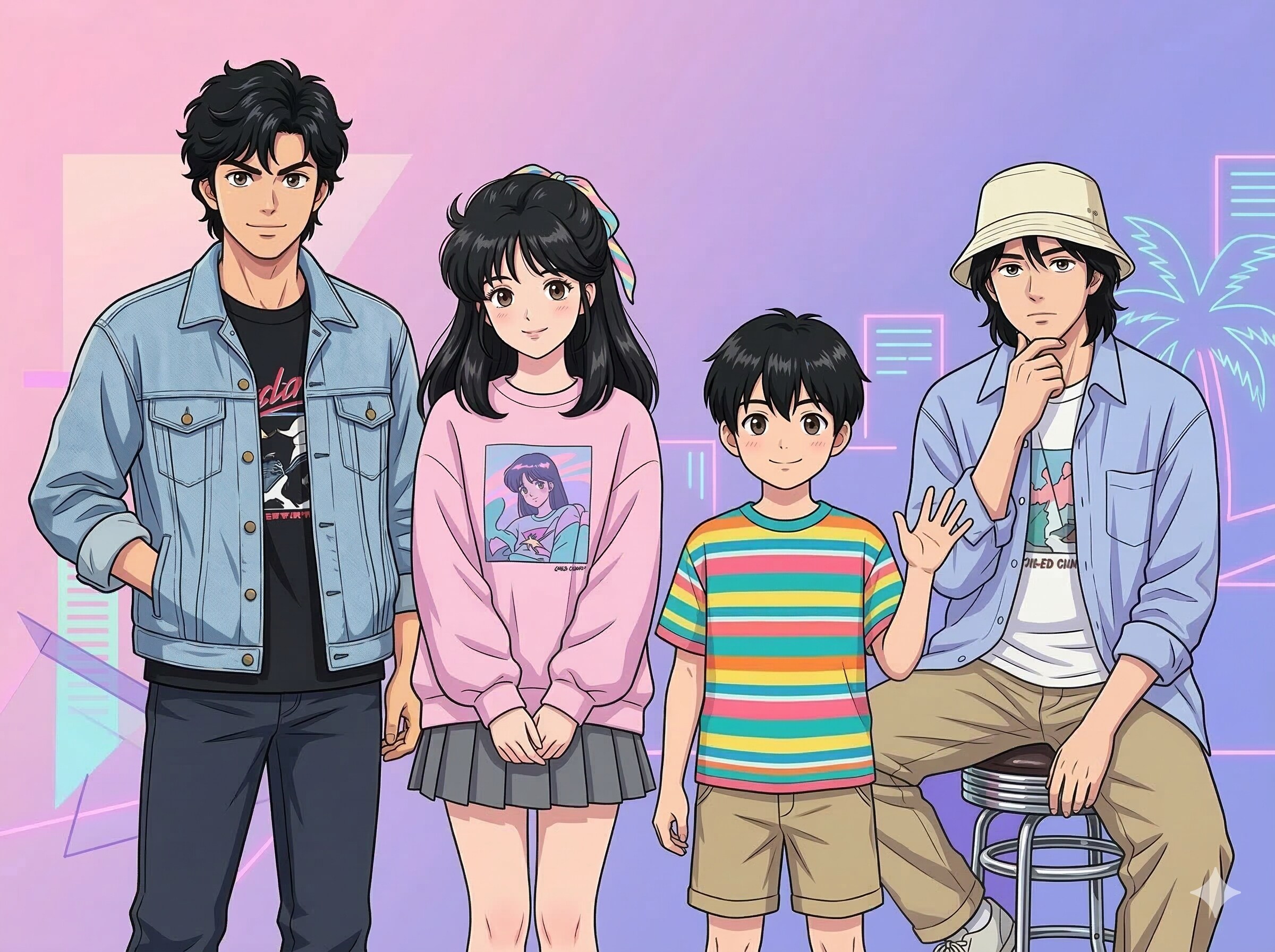 4人組 80 | の人気AIイラスト・グラビア