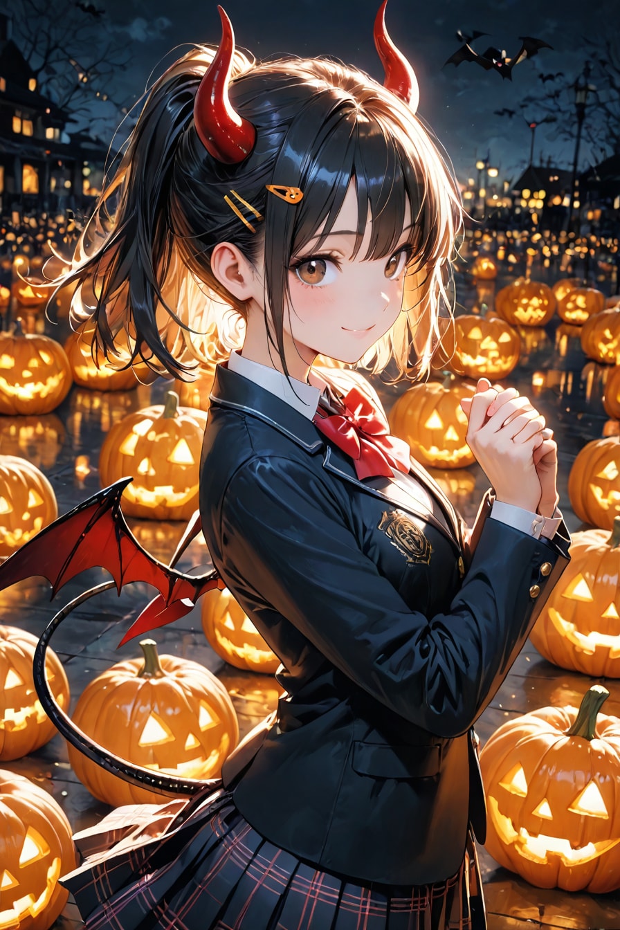 少し本気なハロウィンコスプレJK😊 | の人気AIイラスト・グラビア