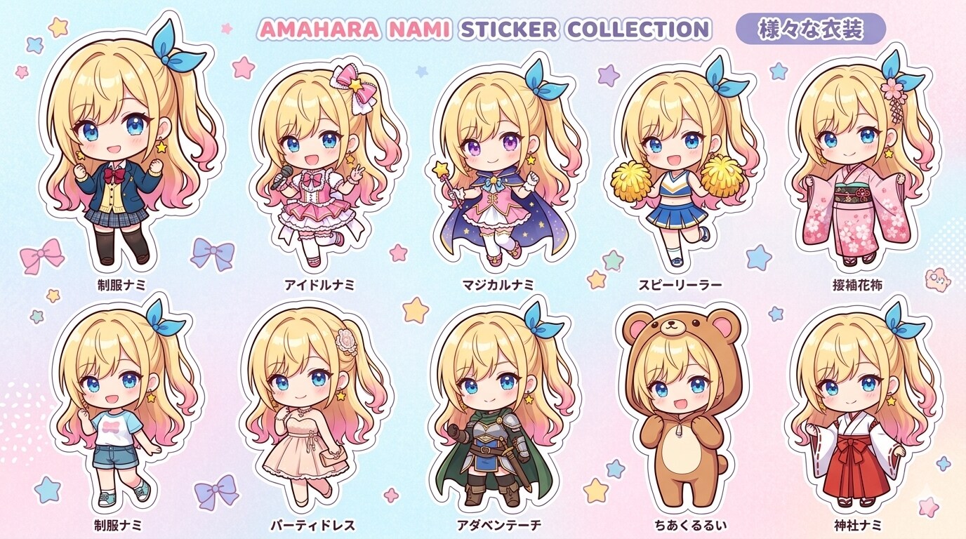 ナミちゃんシール