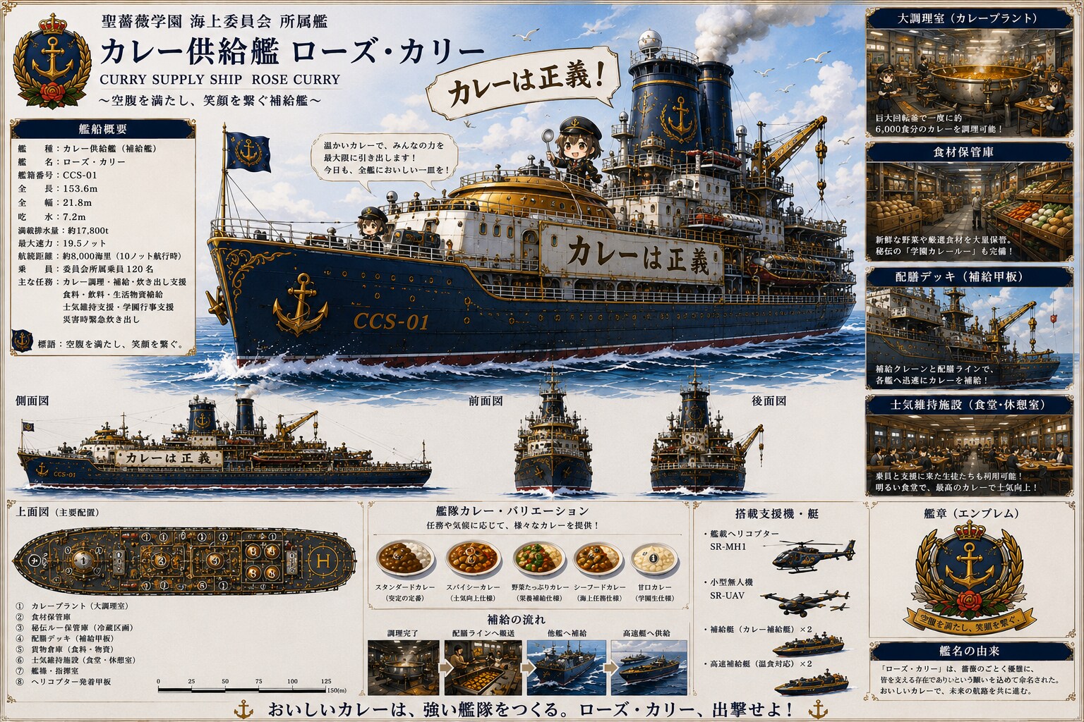 海上委員会カレー供給艦ローズ・カリー