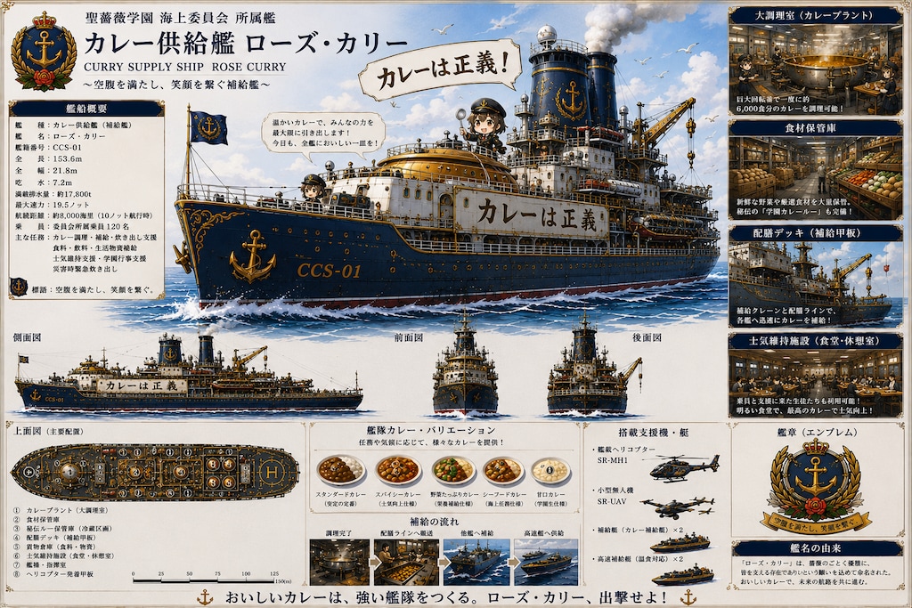 海上委員会カレー供給艦ローズ・カリー