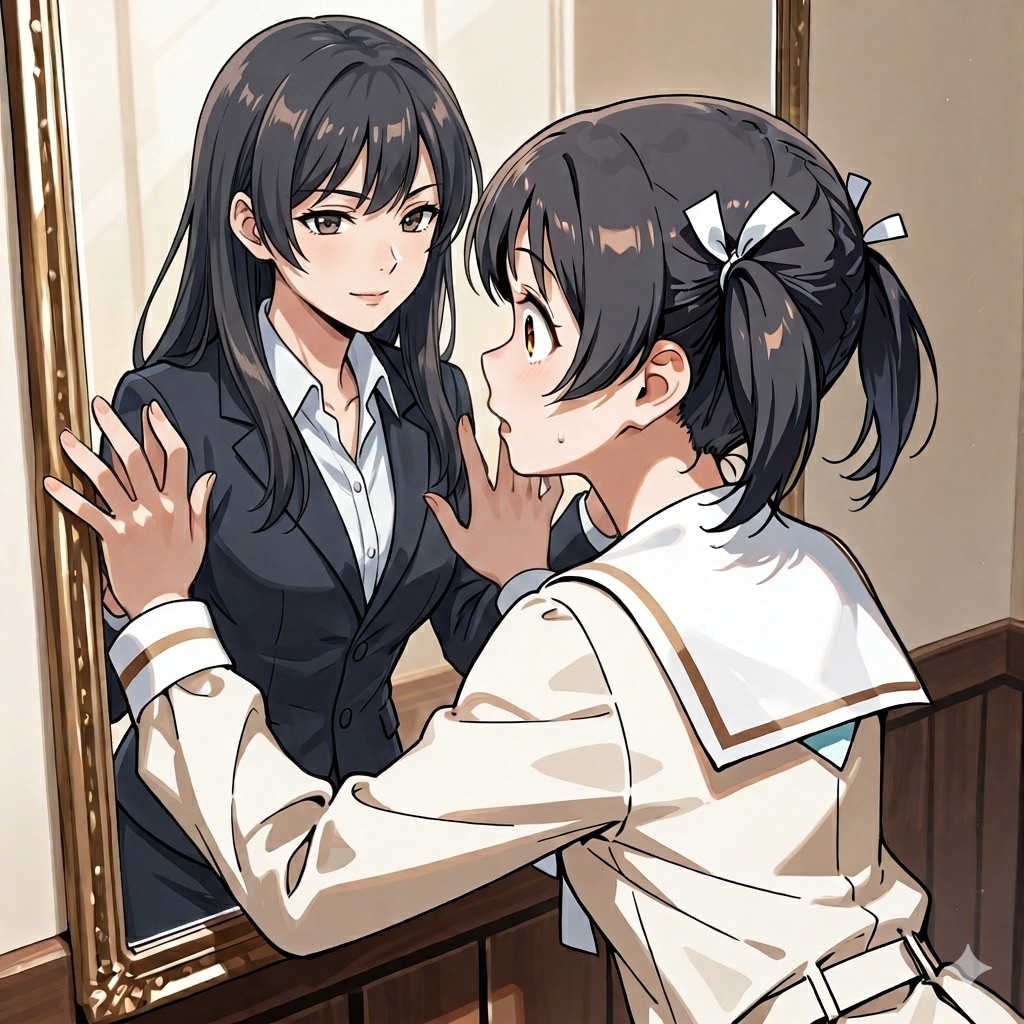 鏡の中の・・・