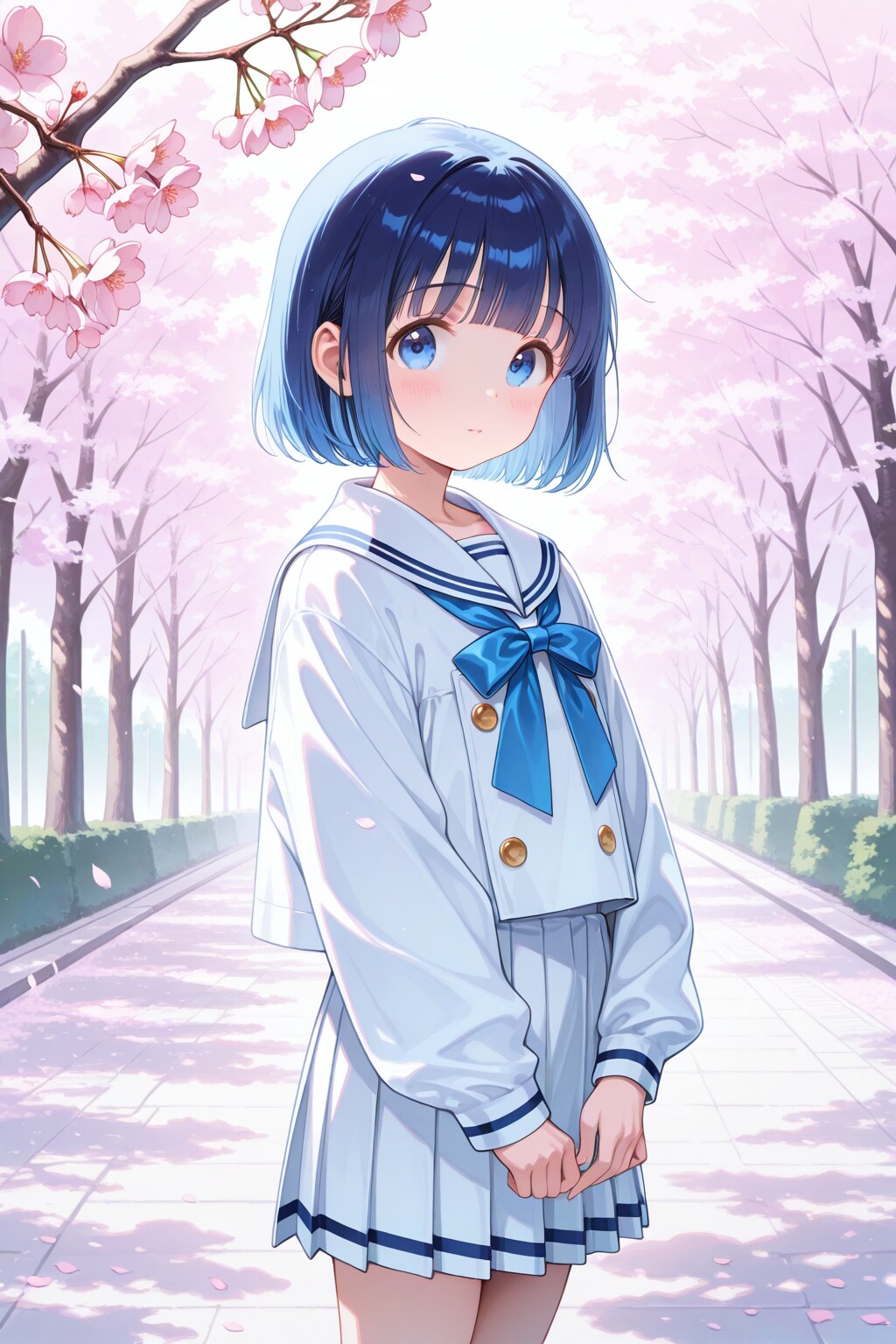 今年の入学式は、桜ありです！