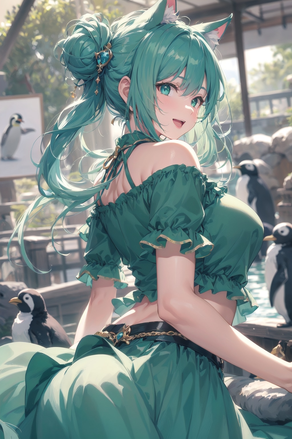 見て見て✨ペンギンさんですよ🐧✨️🐱🎶