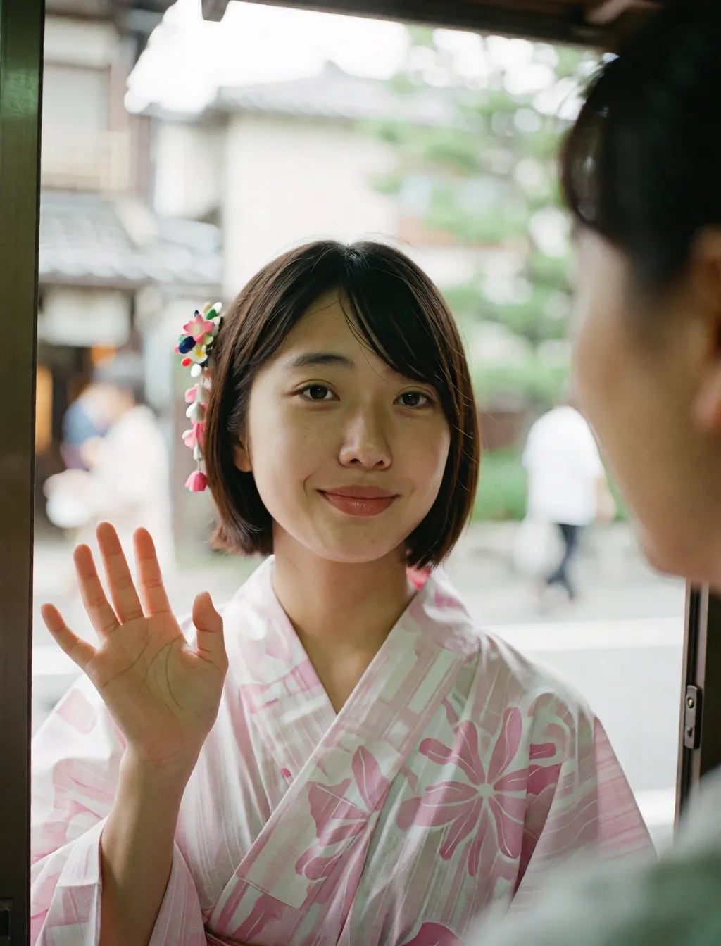 普通の子の浴衣