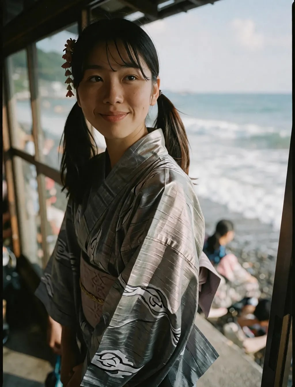 普通の子の浴衣