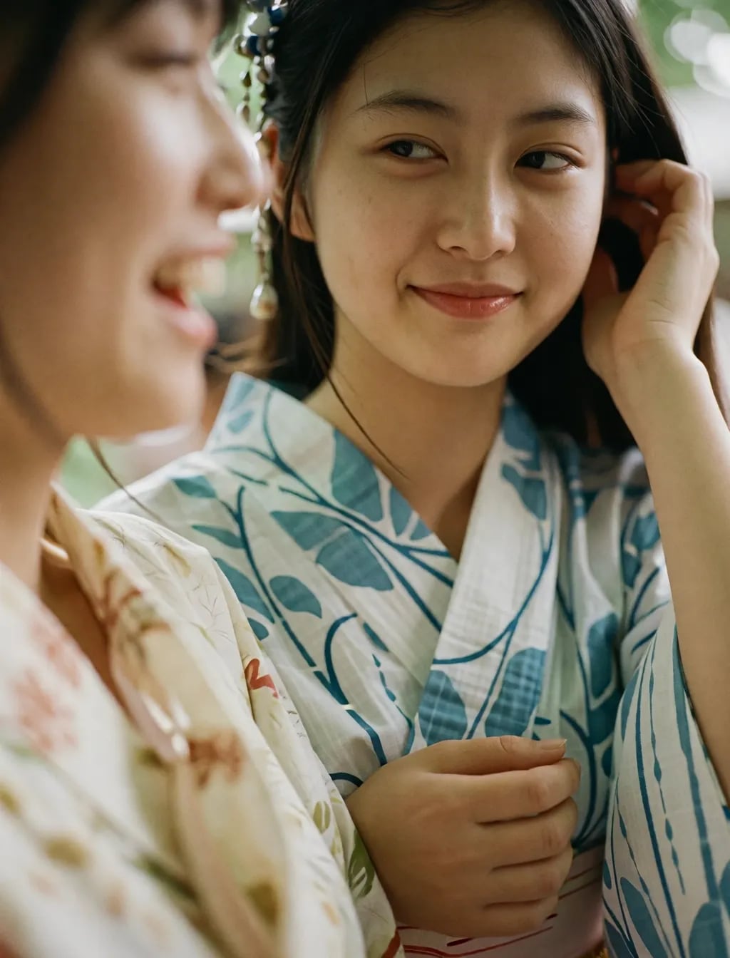 普通の子の浴衣